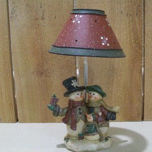 Kohl's snowmen tealight holder